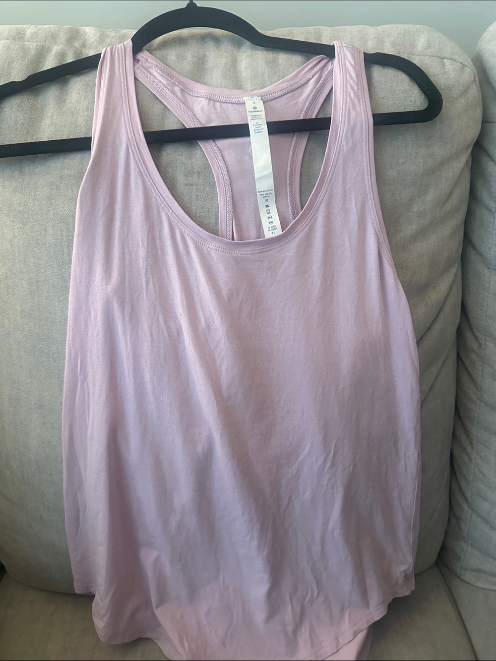lululemon athletica Light Lavender Racerback Tank